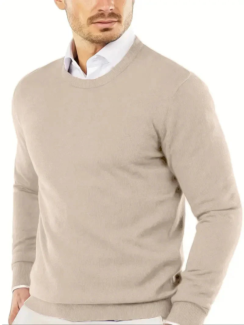 Brit und Boho | Oliver Essential Strickpullover mit Rundhalsausschnitt