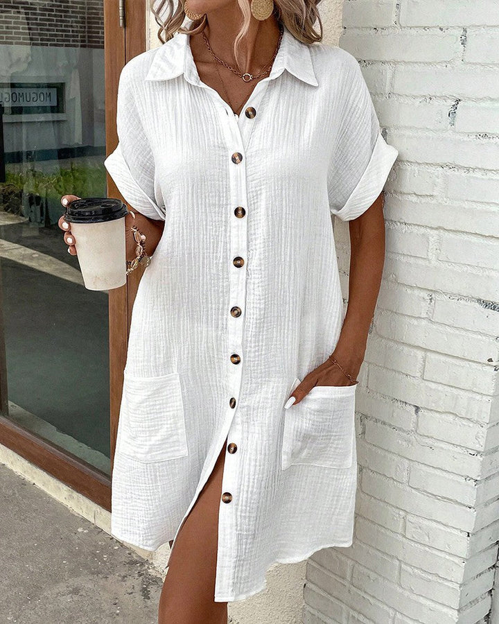 Melissa | Bequemes Sommerkleid für Damen mit kurzen Ärmeln und langen Ärmeln