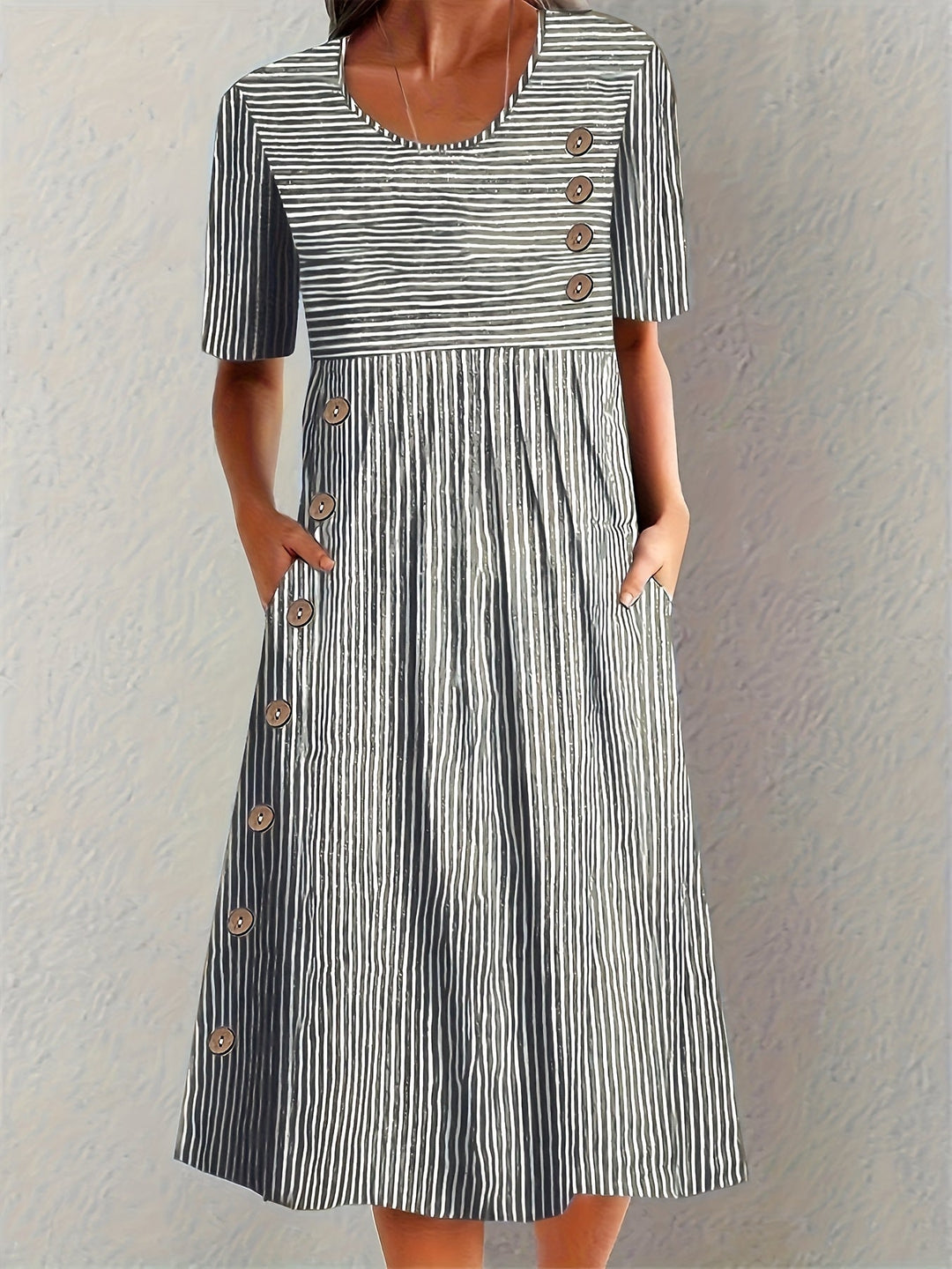 Lorelei | Gestreiftes Sommerkleid für Damen mit Streifen
