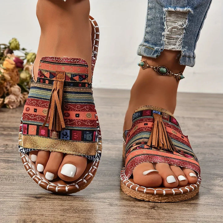 Lorraine | Lässige Orthopädische Sandalen für Damen mit flachem Absatz