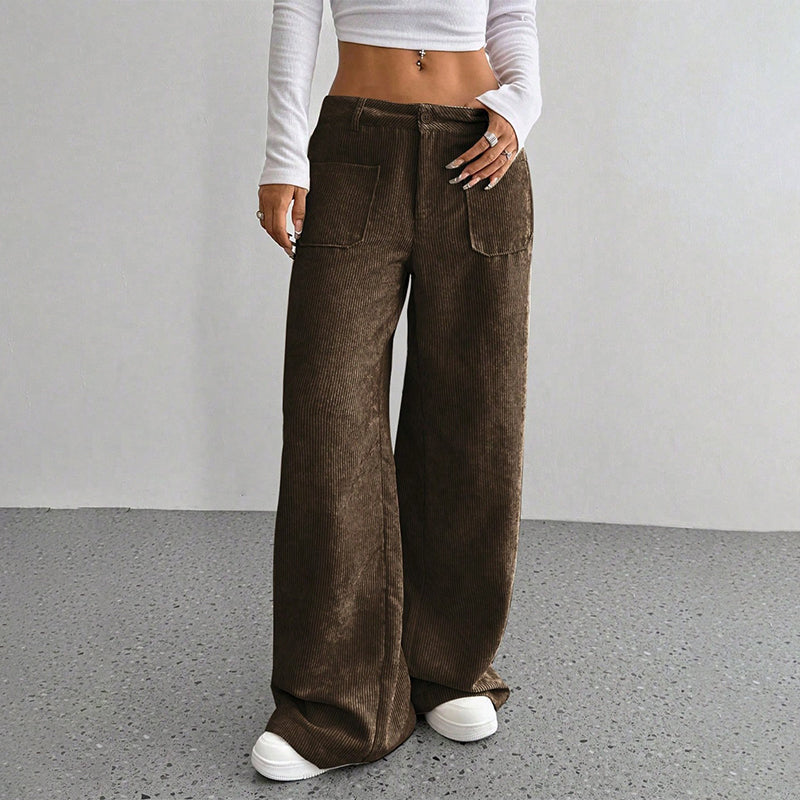 Damen Freizeit-Hochbundhose | Lockere Passform für ultimativen Komfort und Stil