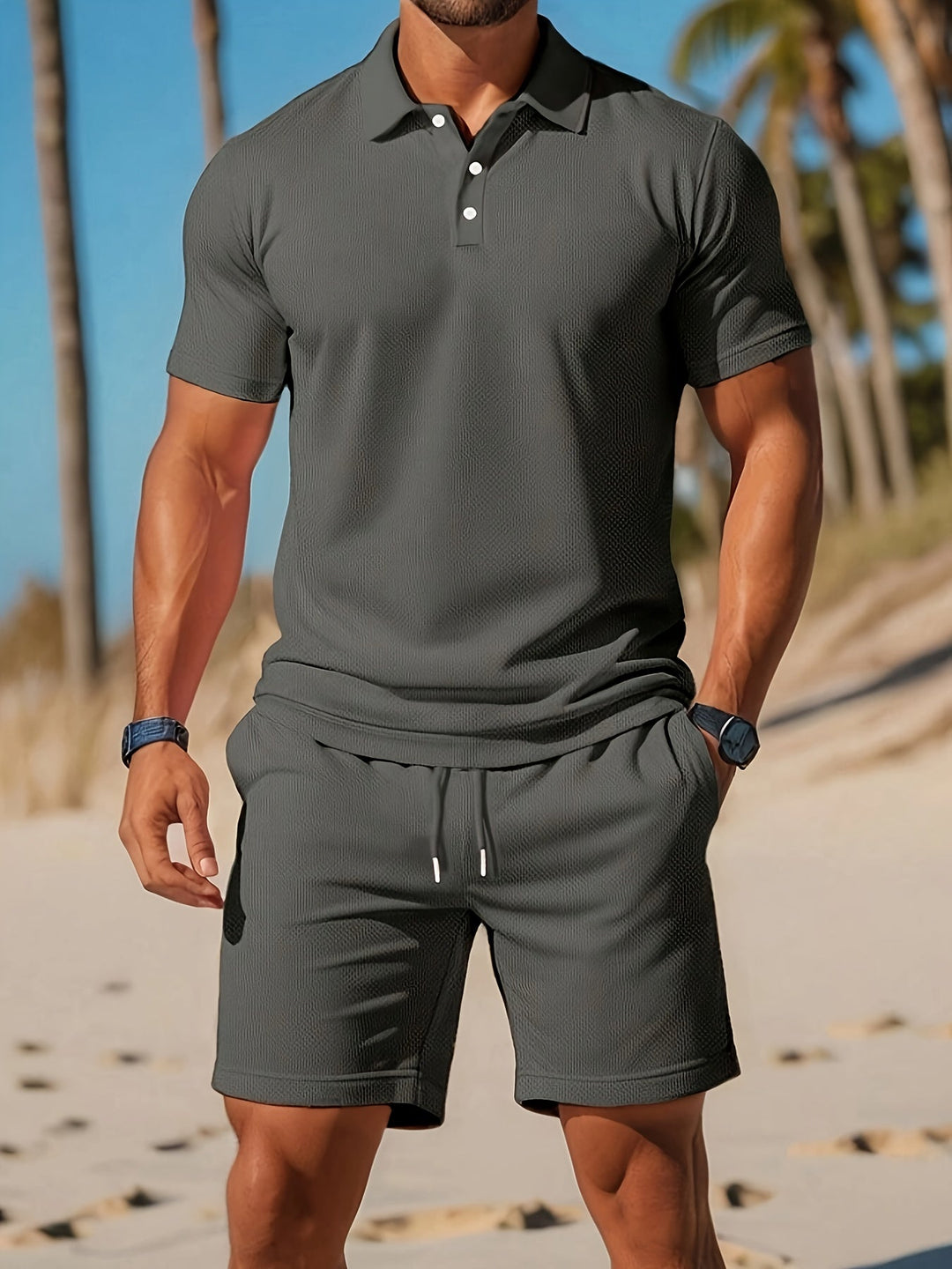 Lance | Premium Freizeitset für Herren mit kurzen Ärmeln