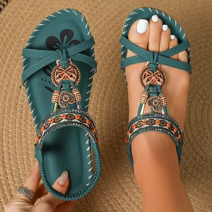 Colella | Elegante Orthopädische Blüten Sandalen für Damen
