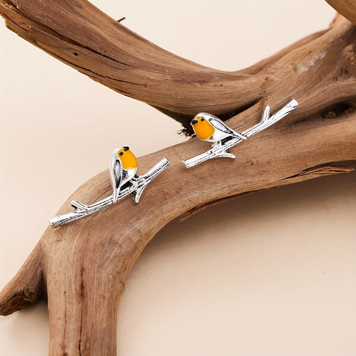 Verspielte Vogel-inspirierte Ohrringe für Damen