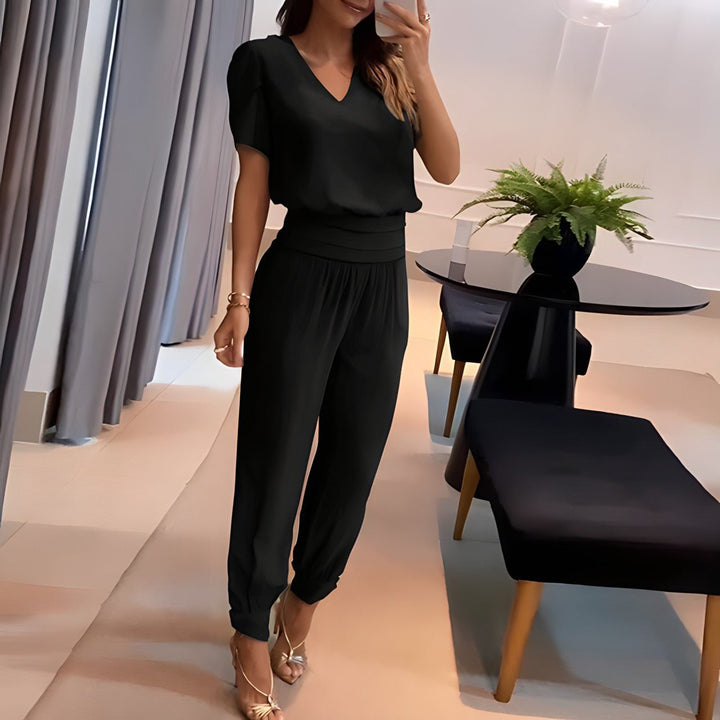 Alexandra | Trendiges Set für Damen mit Bluse und Hose