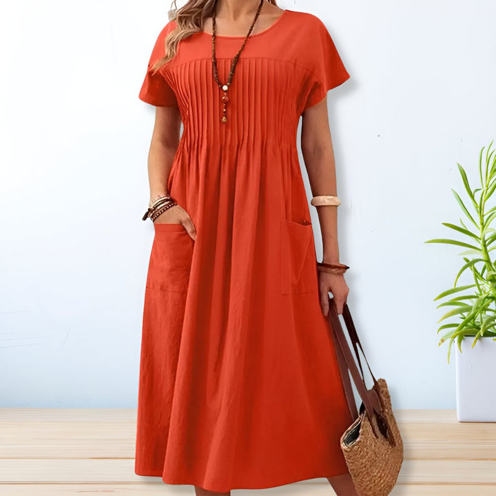 Heather | Lässiges, Entspanntes Kleid mit langen Ärmeln