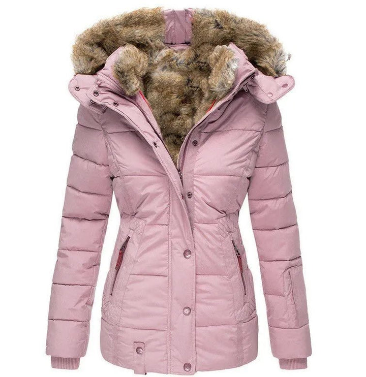 Stefanie | Warmer Wintermantel für Damen mit Fellfutter