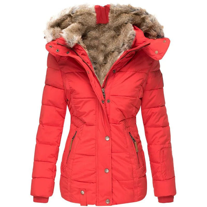 Stefanie | Warmer Wintermantel für Damen mit Fellfutter