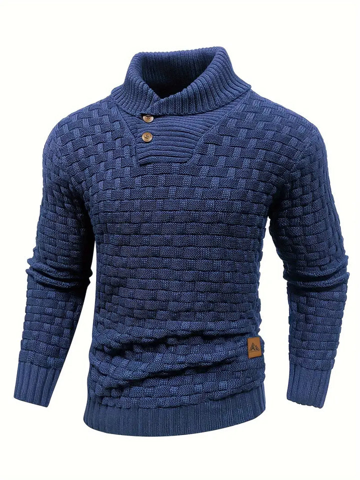 Matteo | Strickpullover für Herren mit Rollkragen und langen Ärmeln