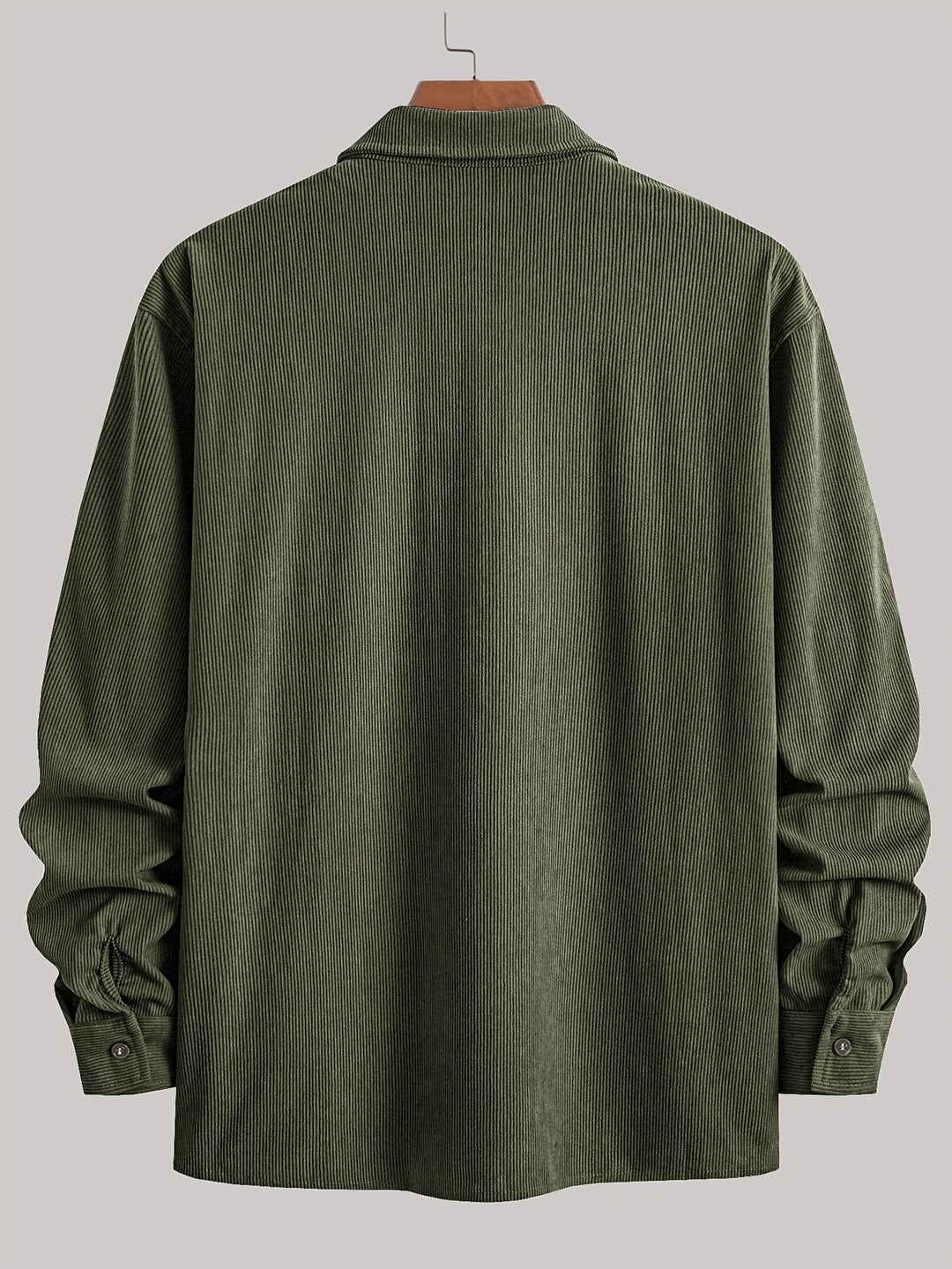 Lukas | Herren Langarm-Overshirt mit Knöpfen und Taschen