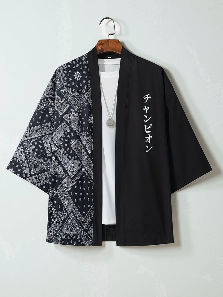 Aki | Leichter Kimono-Cardigan für Herren mit 3/4-Ärmeln