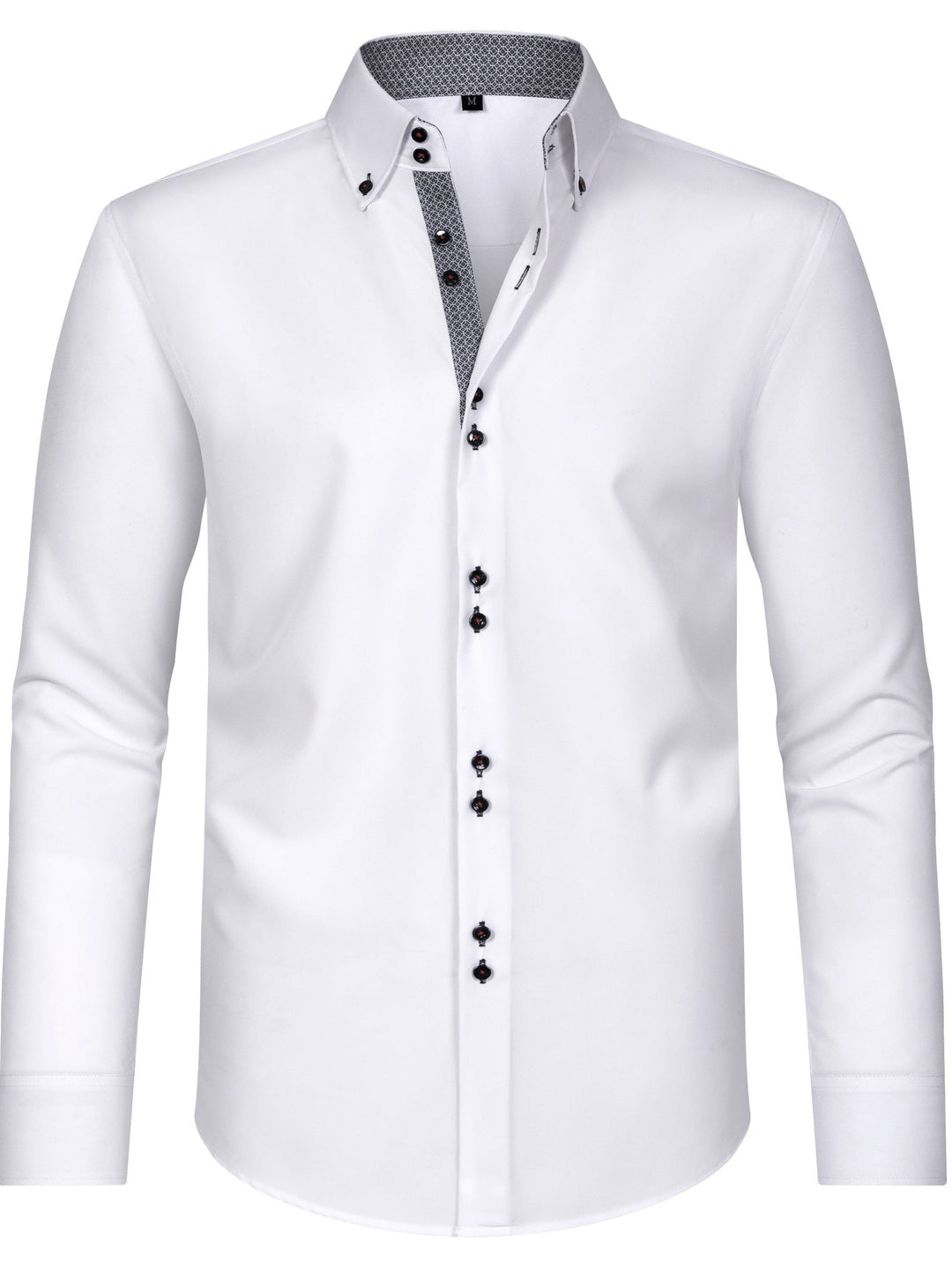 Nico | Herren-Hemd mit stilvollem Button-Up, langen Ärmeln und Blumenmuster