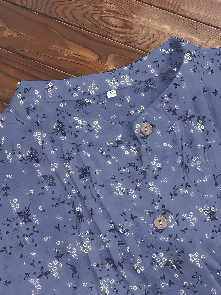 Anne | Zeitloses Blumenshirt für Damen mit langen Ärmeln