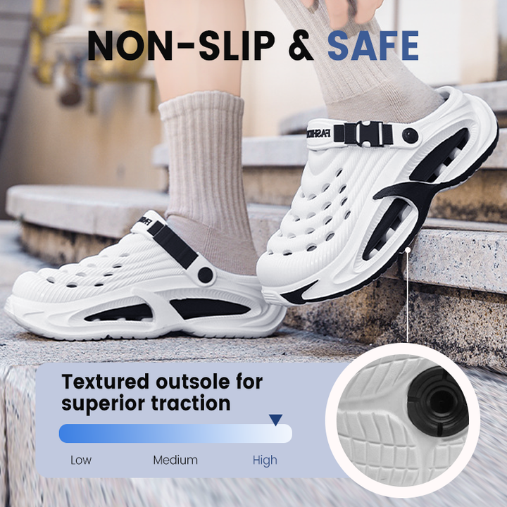 Herren Leichte 2-in-1 Sandalen | Rutschfest, Atmungsaktiver Komfort mit Dicke EVA-Sohle