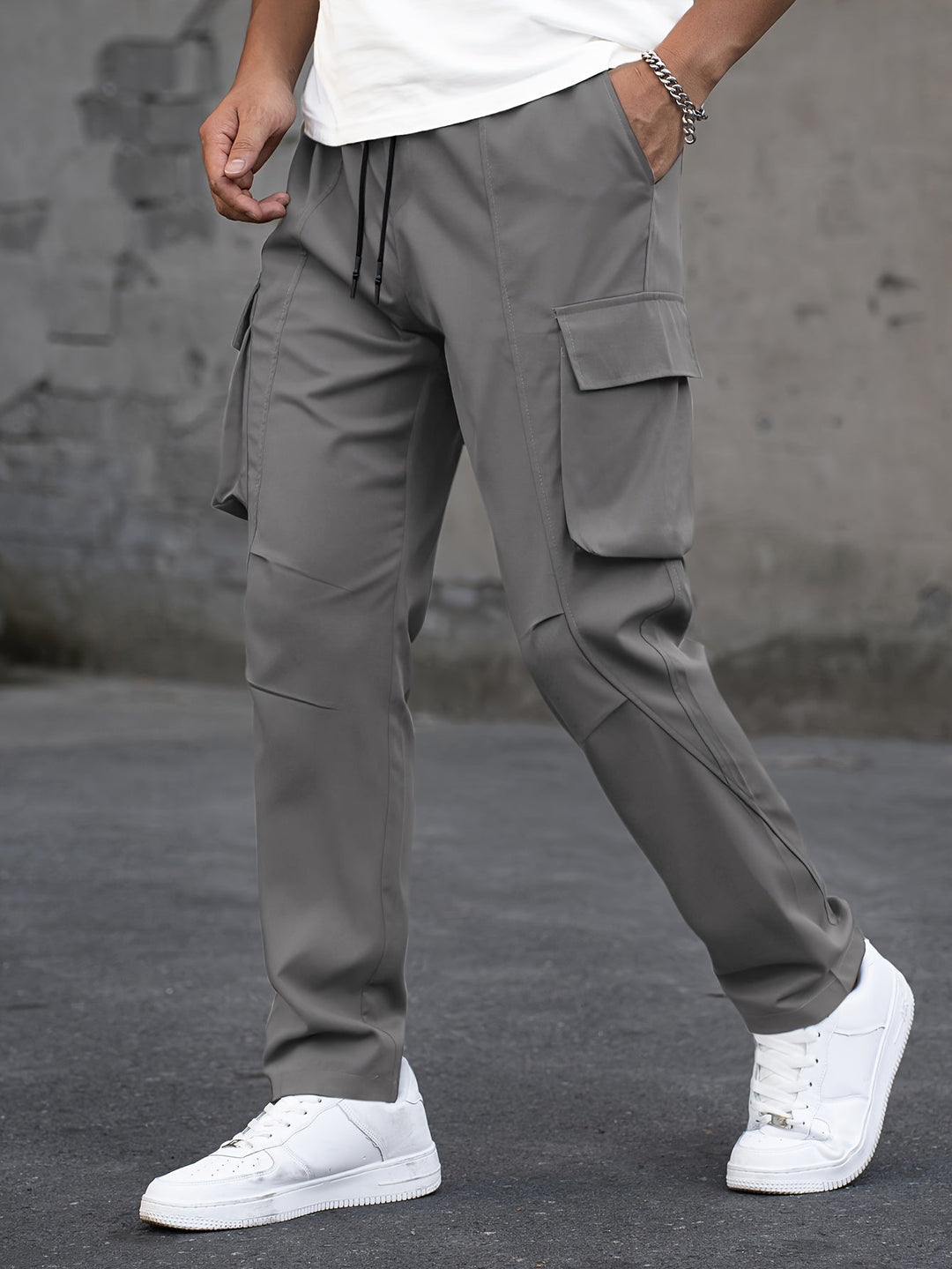Sandro | Herren Freizeit Cargo-Hosen mit geradem Bein