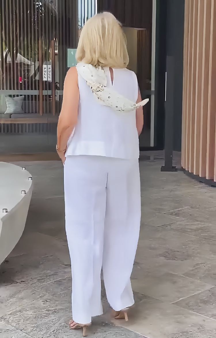 Cyrell | Lässiges Eleganz-Set für Damen mit Rundhalsausschnitt