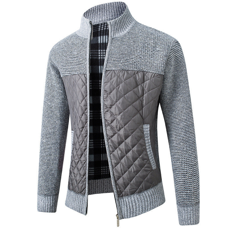 Owen | Herren Cardigan mit Stehkragen und Taschen