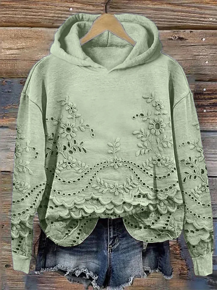 Regine | Gemütlicher Hoodie für Damen mit floralem Print