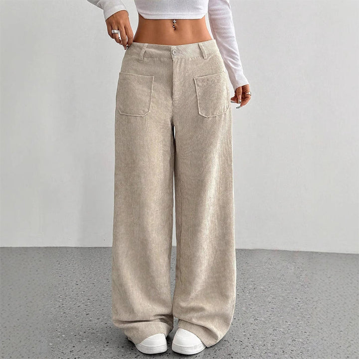 Damen Freizeit-Hochbundhose | Lockere Passform für ultimativen Komfort und Stil