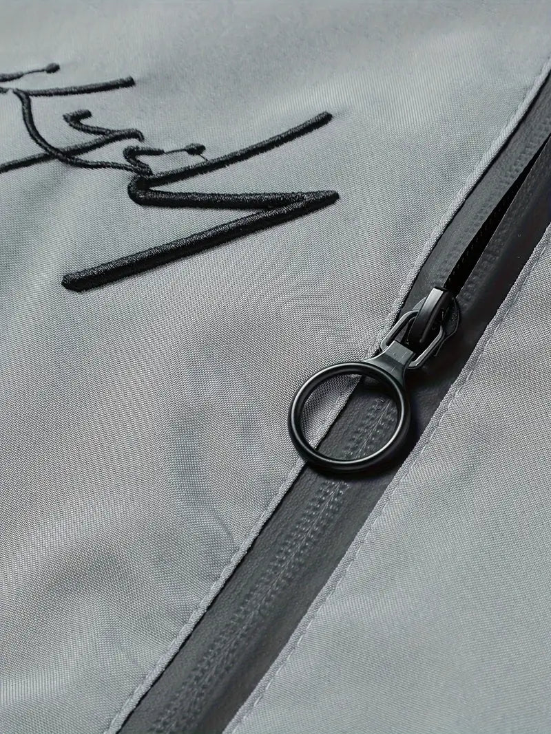 Finn | Lässige Bomberjacke für Herren mit Gesticktem Buchstaben für Männer