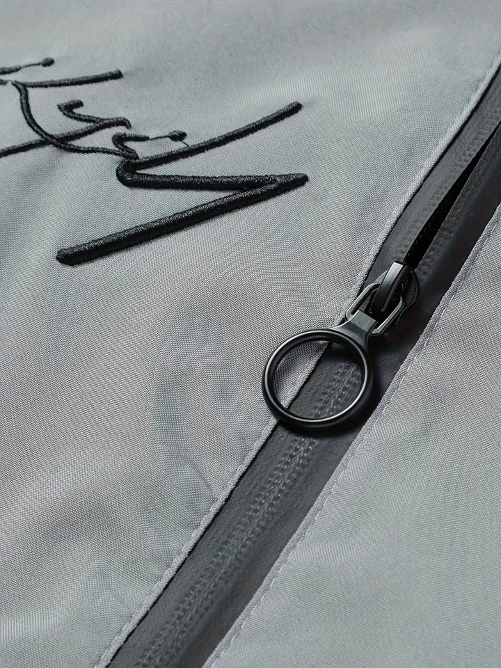 Finn | Lässige Bomberjacke für Herren mit Gesticktem Buchstaben für Männer