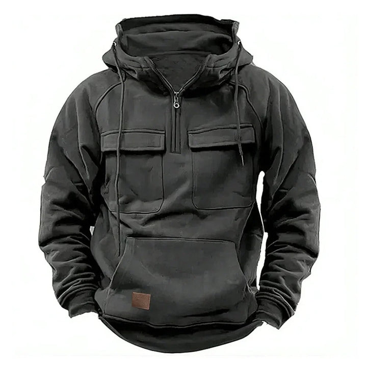 David | Leistungsstarker taktischer Hoodie für Herren mit Kapuze und langen Ärmeln
