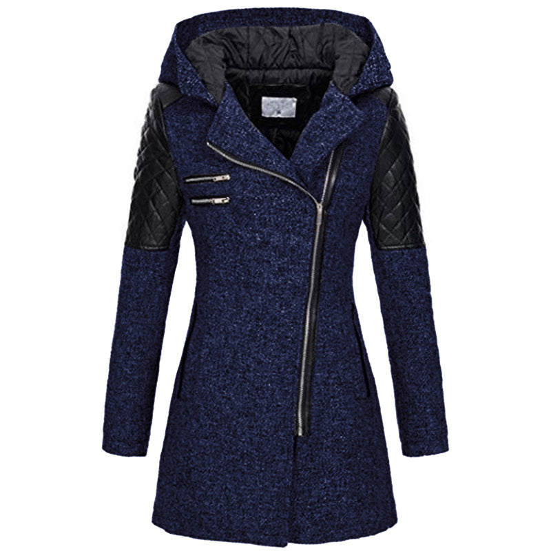 Rose | Winterjacke für Damen mit Kapuze und langen Ärmeln