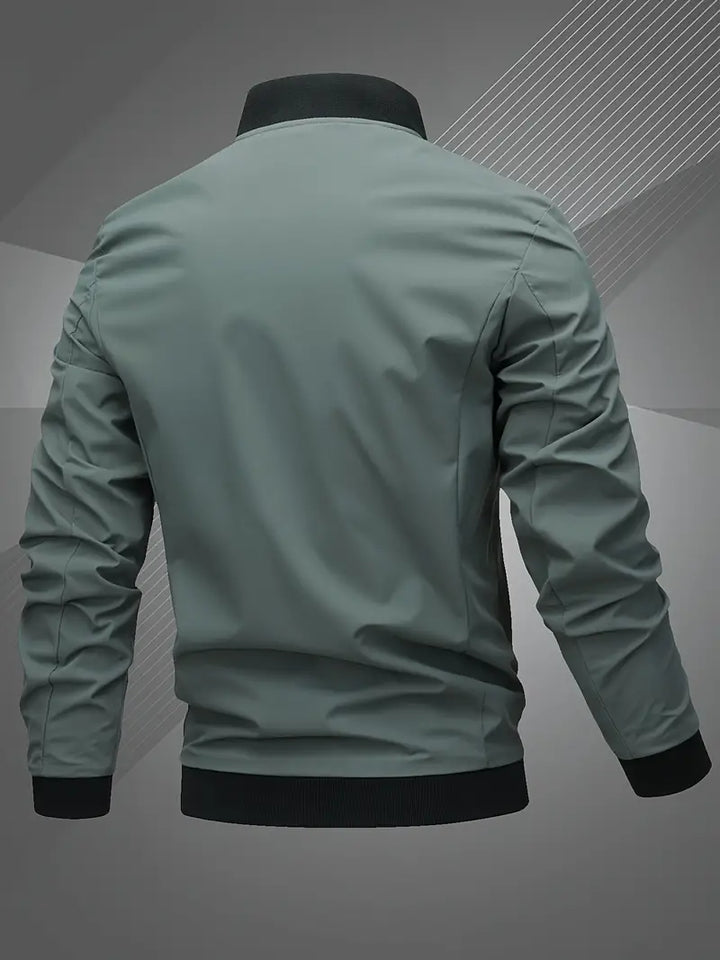 Finn | Lässige Bomberjacke für Herren mit Gesticktem Buchstaben für Männer