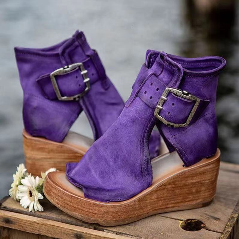 Ariana | Auffällige Keil-Sandalen für Damen mit mittelhohem Absatz