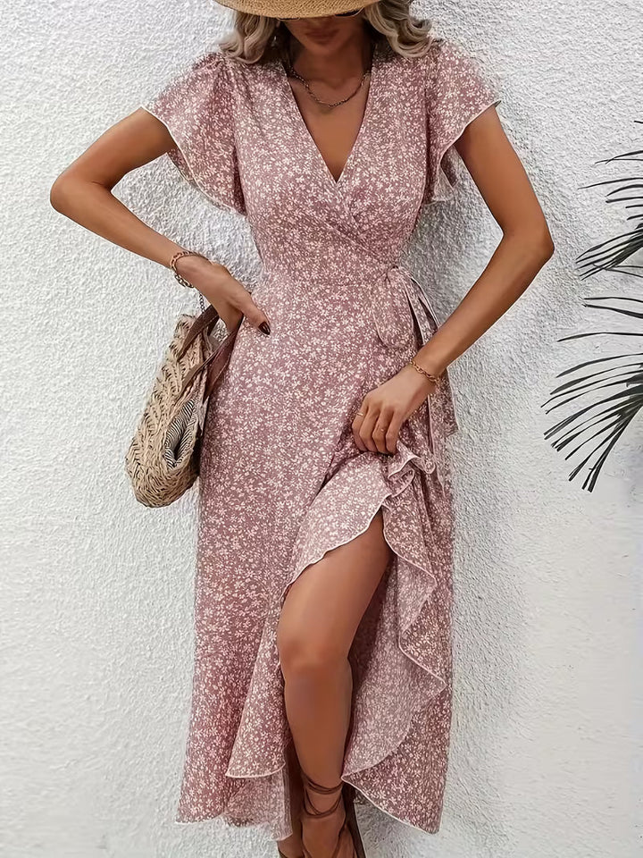 Elara | Fließendes, Bauch-umspielendes Wickelkleid für Damen