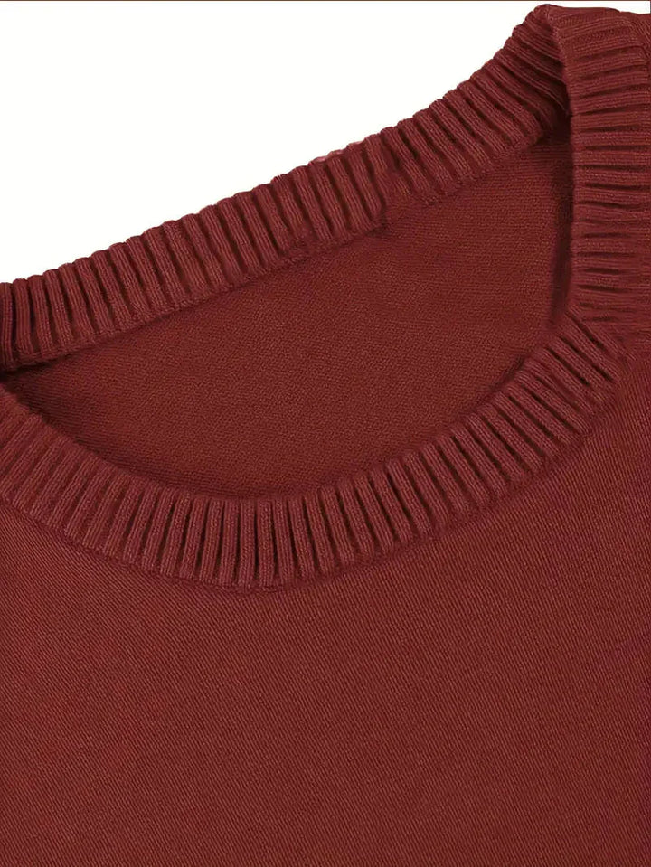 Brit und Boho | Oliver Essential Strickpullover mit Rundhalsausschnitt