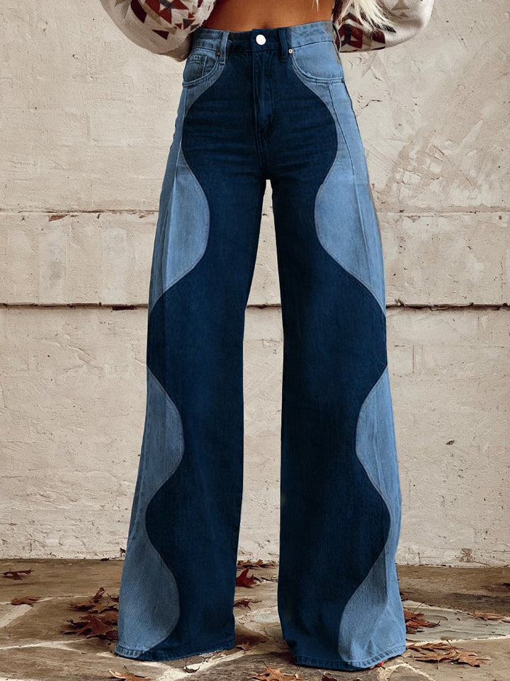 Chloé | Boho Vintage Hose für Damen mit weiter Passform und hohem Bund