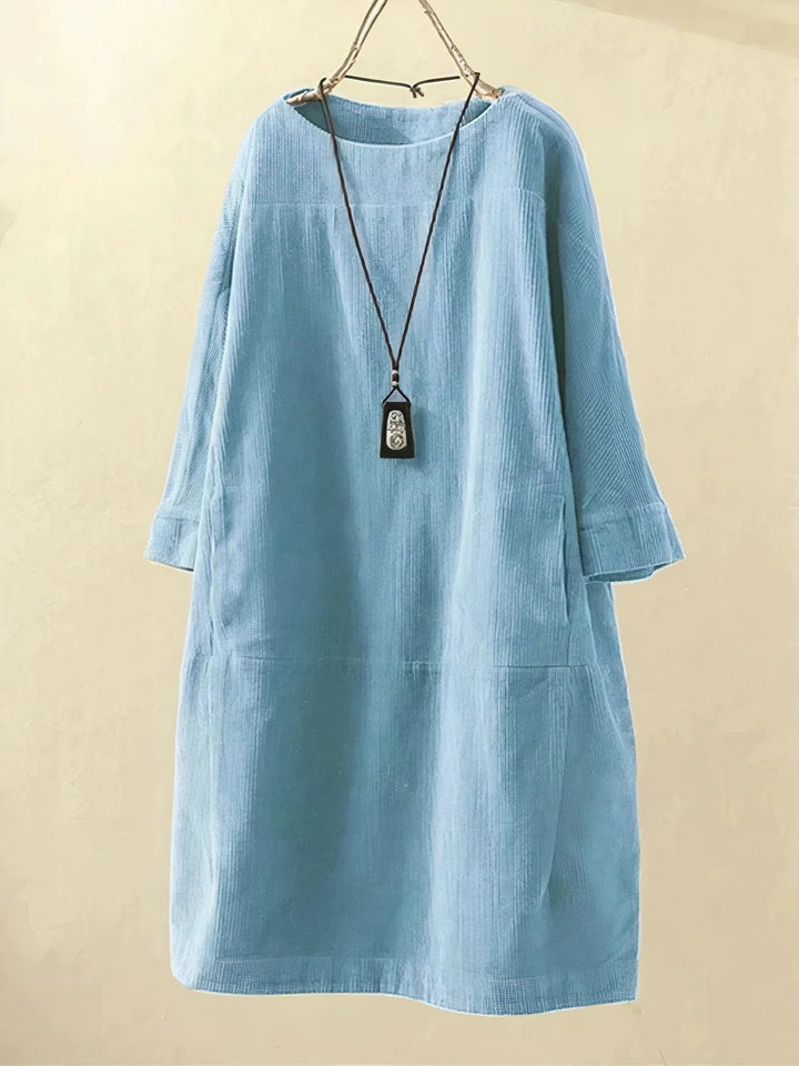 Zophie | Entspanntes Vintage-Cordkleid