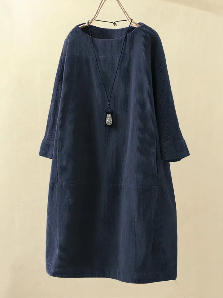 Zophie | Entspanntes Vintage-Cordkleid