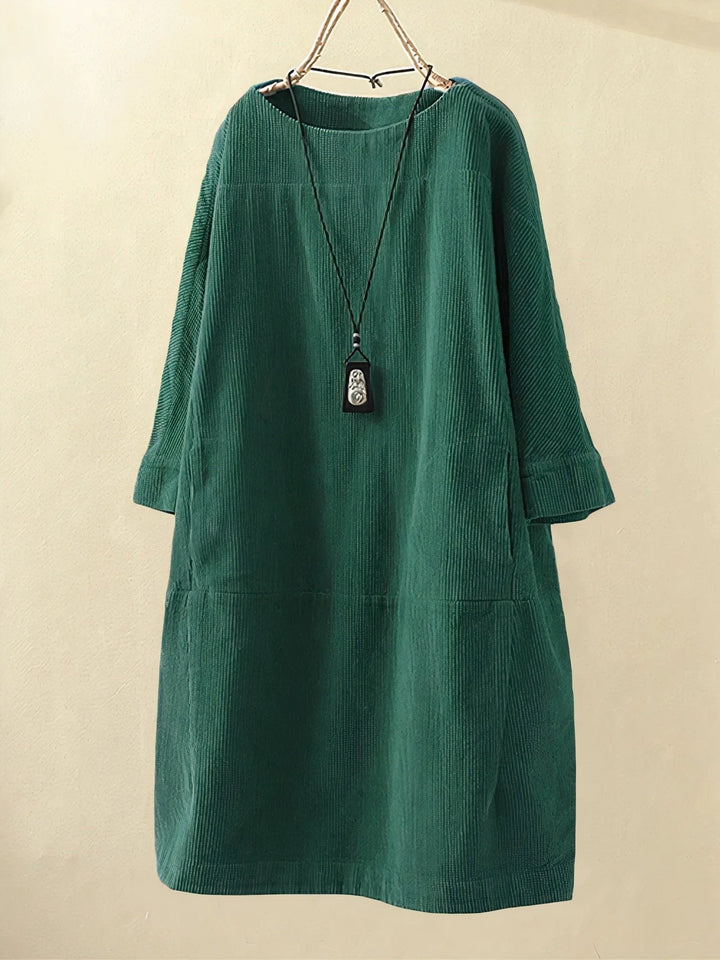 Zophie | Entspanntes Vintage-Cordkleid