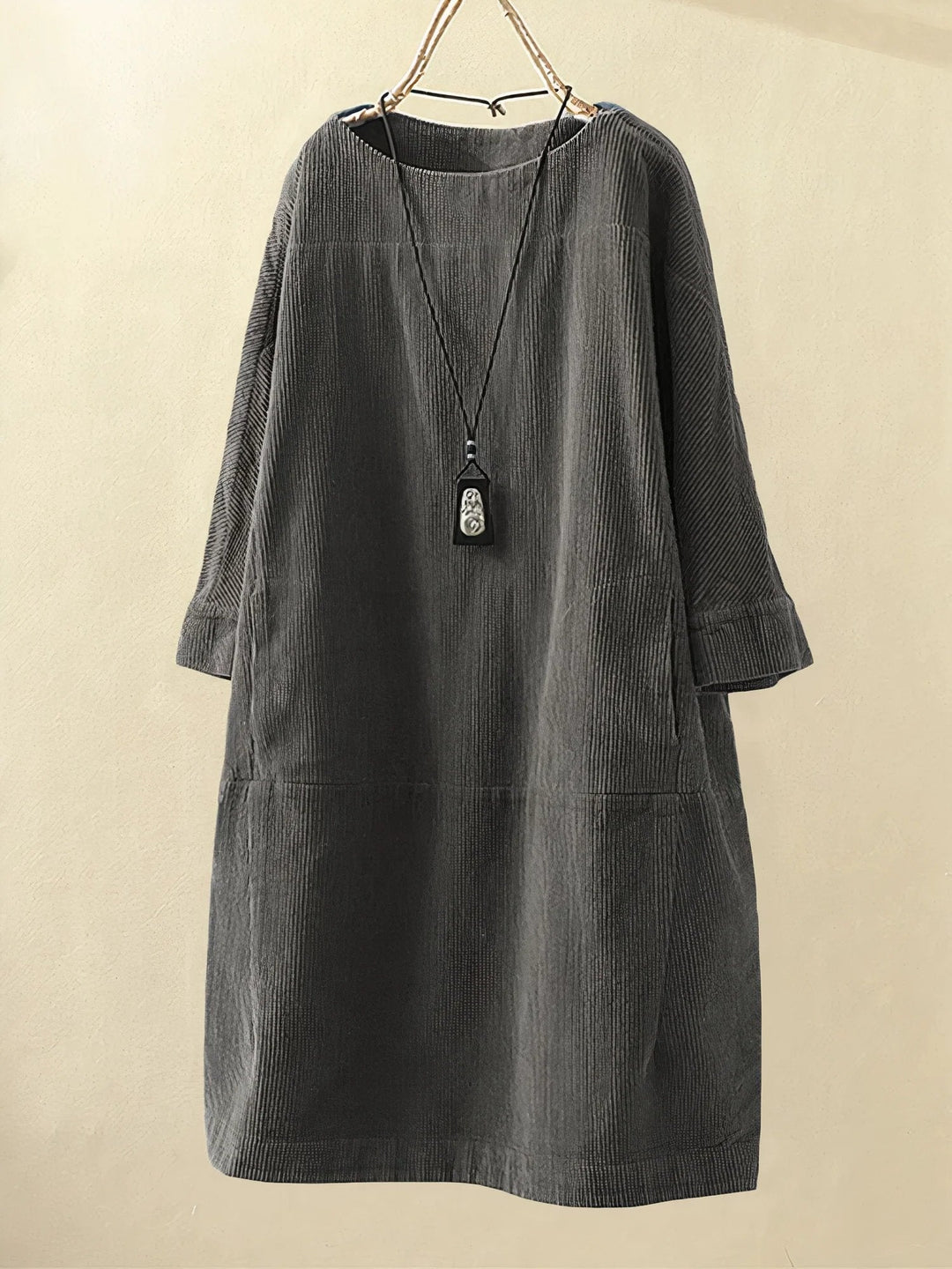 Zophie | Entspanntes Vintage-Cordkleid