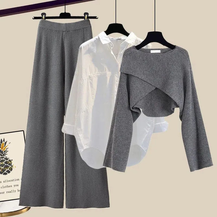 Thalia | Bequemes dreiteiliges Langarm-Set