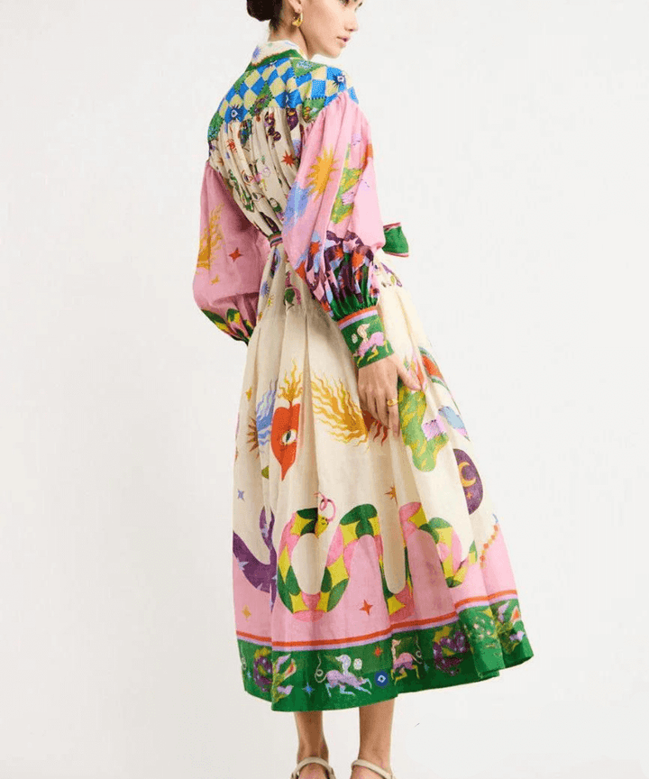 Dorthe | Elegantes Maxikleid aus Italien