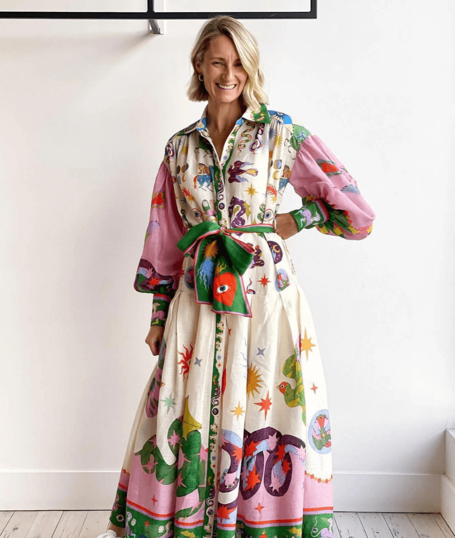 Dorthe | Elegantes Maxikleid aus Italien