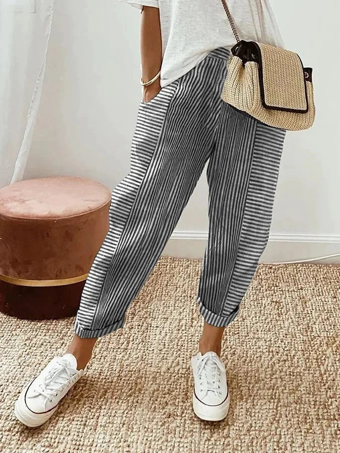 Klara | Gestreifte Hose mit Streifen
