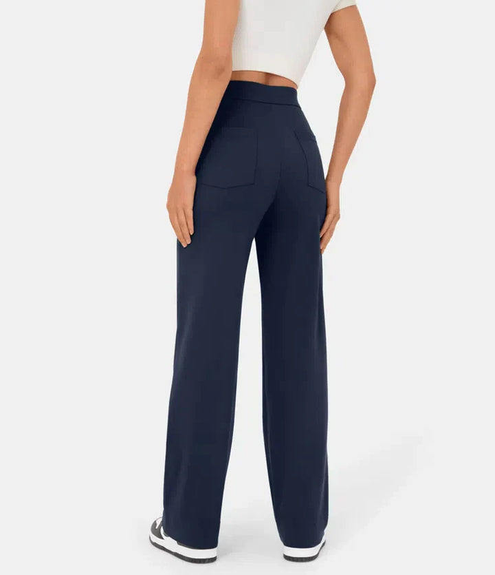 Lynn | Perfekt sitzende Hose für Damen mit geradem Bein und hohem Bund