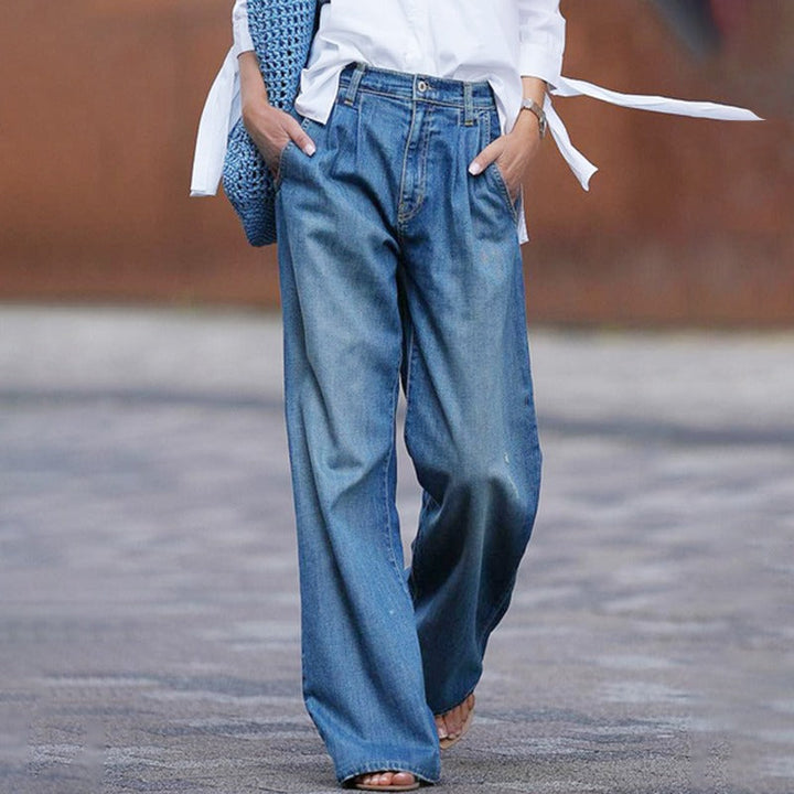 Braelyn | Vintage Weite Jeans für Damen mit hohem Bund
