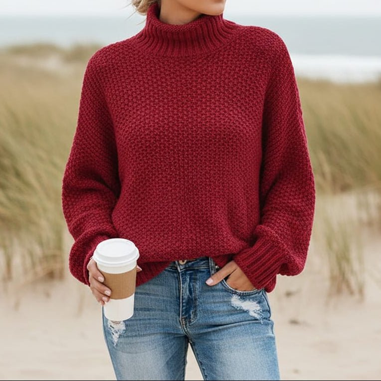 Clara | Pull à col roulé à manches longues pour femme