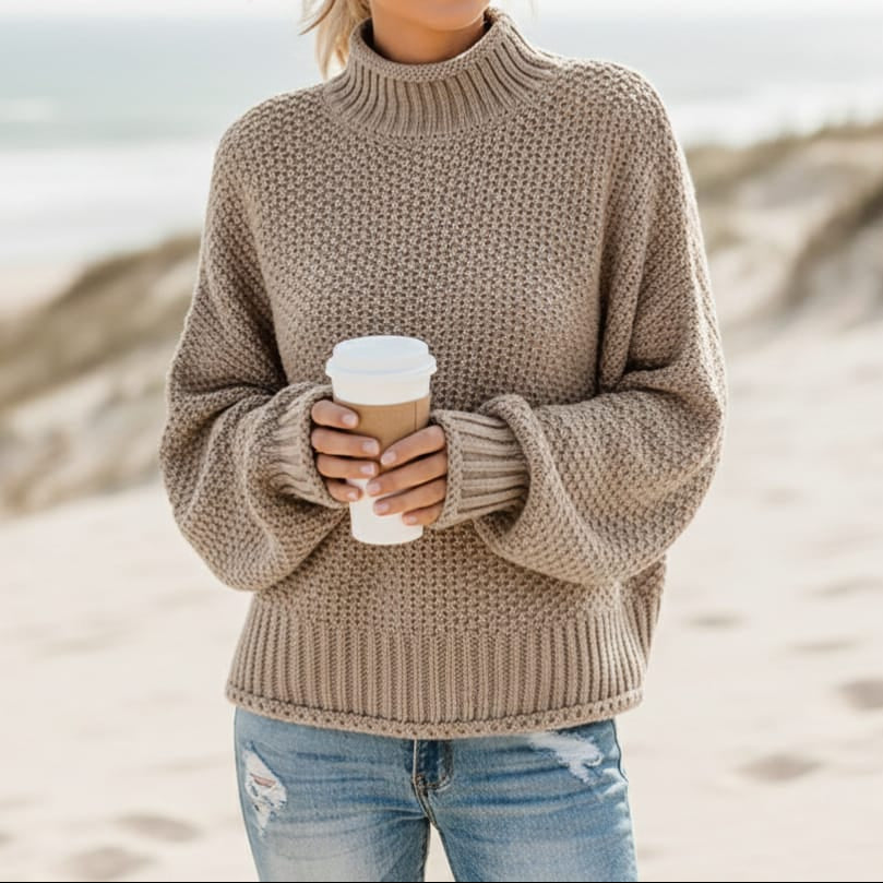 Clara | Pull à col roulé à manches longues pour femme