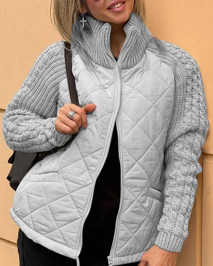 Mila | Damen-Strickjacke mit Taschen und langen Ärmeln