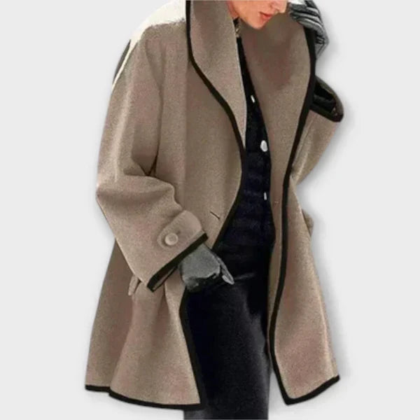 Sherry | Eleganter Trenchcoat für Damen mit langen Ärmeln und Rundhalsausschnitt