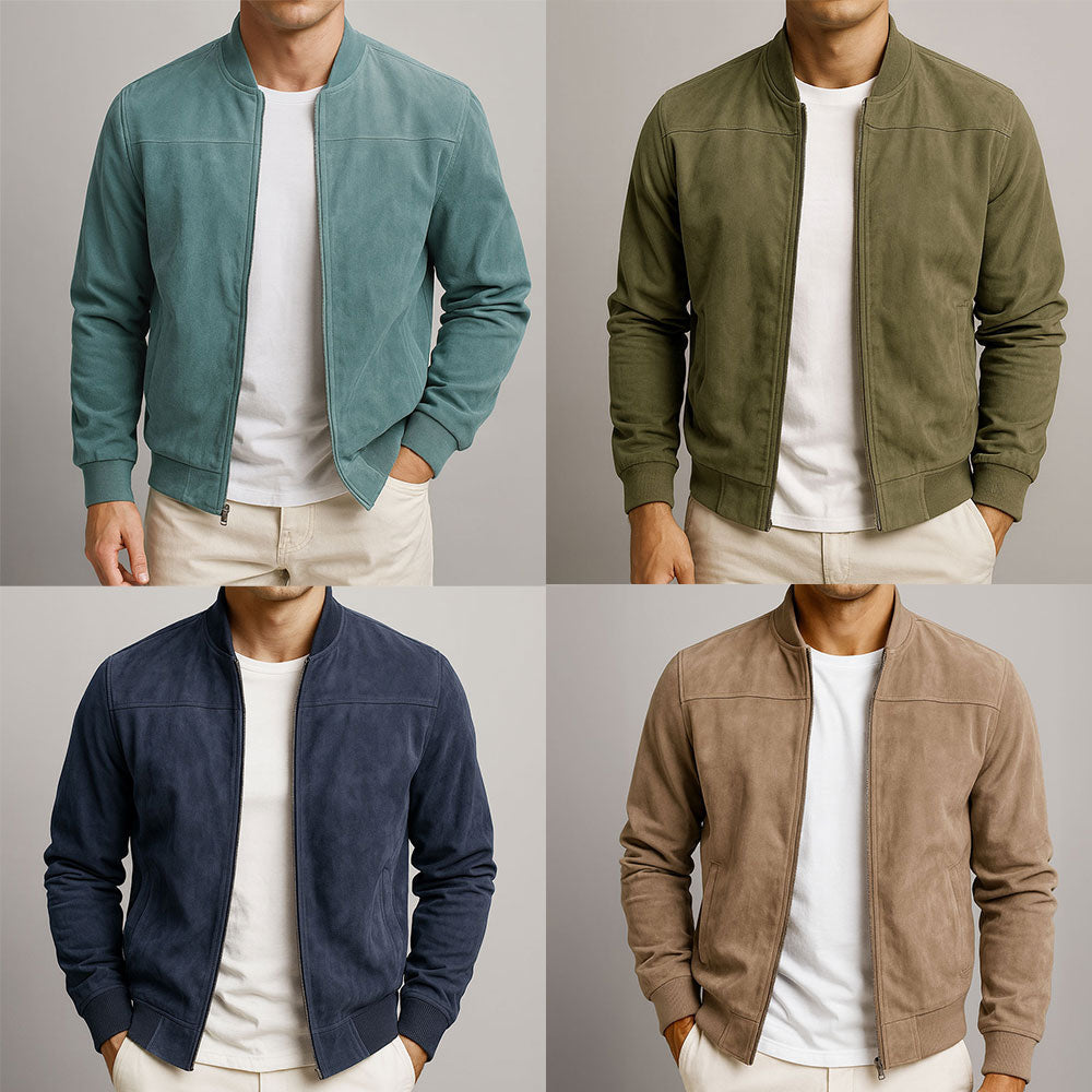 Marius | Klassische Urban Jacke für Herren mit Rundhalsausschnitt
