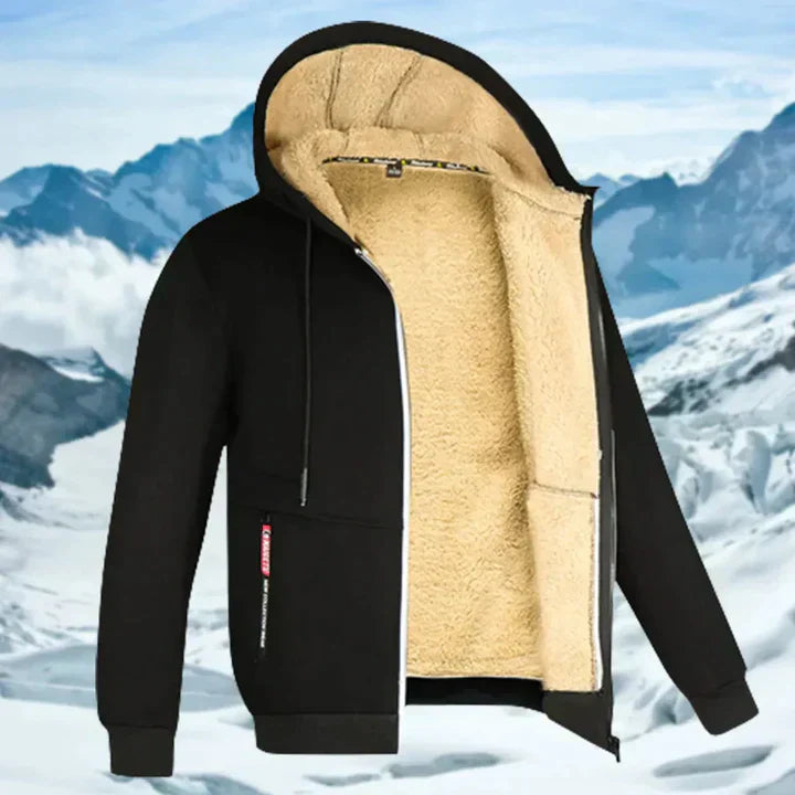 Arie | Herren Wintermantel mit Kapuze und langen Ärmeln