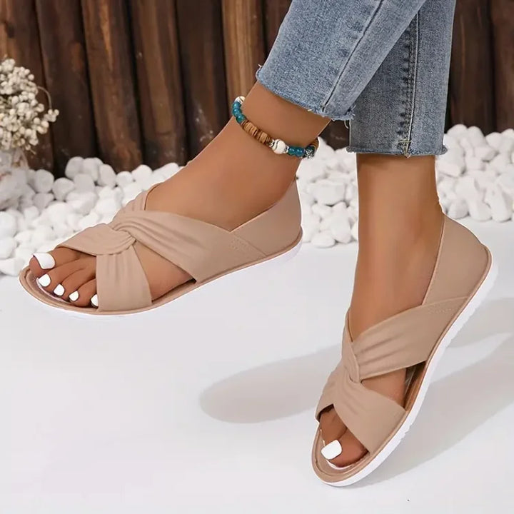 Luna | Bequeme Orthopädische Zehensandalen für Damen mit niedrigem Absatz