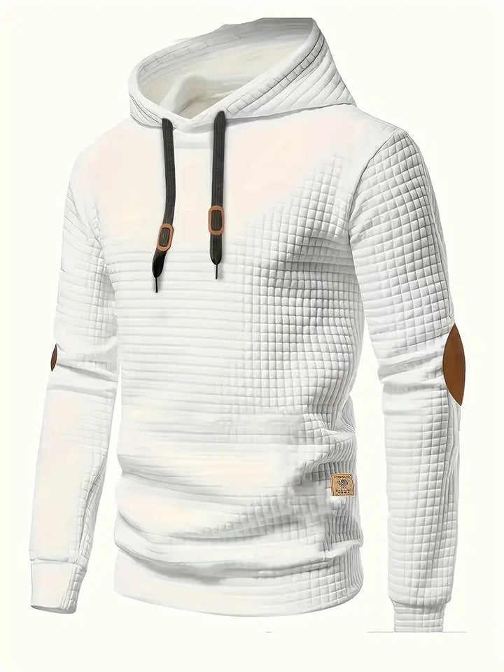 Emanuele | Männer Waffel Casual Hoodies für Herren mit Kapuze und langen Ärmeln